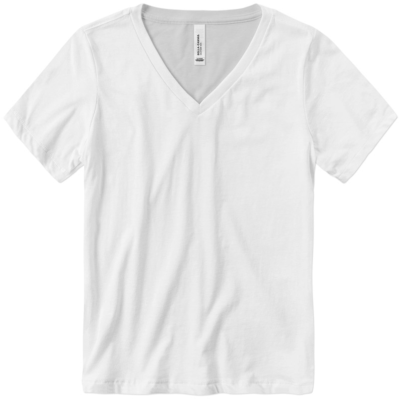 Ladies Relaxed CVC V-Neck Tee